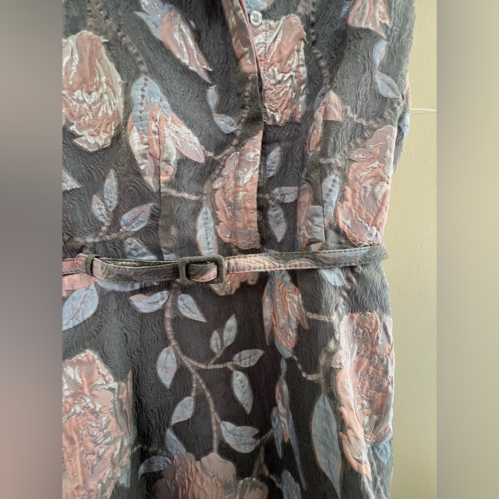 Badgley Mischka Metallic Floral Dress - Picture 4 of 9